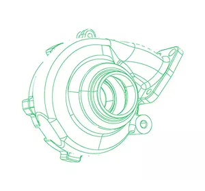Корпус турбіни Turbine Housing GT1749VA  758219-0002 Корпус турбіни Turbine Housing GT1749VA  758219-0002